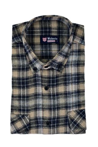 Erkek Pamuklu Kışlık Çift Cepli Kapaklı Gömlek BGL-ST03165