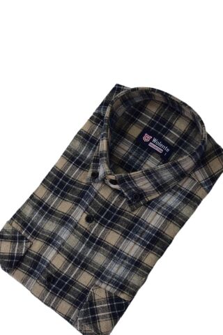 Erkek Pamuklu Kışlık Çift Cepli Kapaklı Gömlek BGL-ST03165 BORDO - S