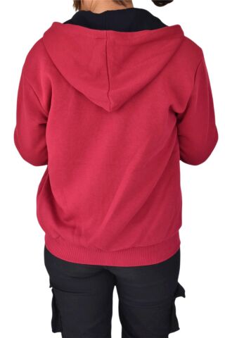 Kadın Bordo Kapüşonlu Sweat KLM001 BGL-ST02290 BORDO - XS
