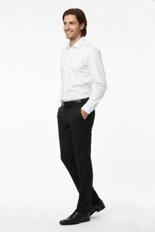 Erkek Klasik Kumaş Pantolon Likra Kumaş BGL-ST02205 SİYAH - 46