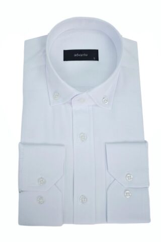 Erkek Silim Fitt Uzun Kol Gömlek BGL-ST03007 BEYAZ - 2XL