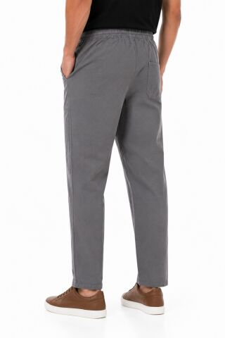Erkek Ham Bez Lastikli %100 Natural Pamuk Pantolon BGL-ST05616 K.GRİ - 60
