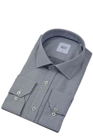 Erkek Klasik Petek Dokulu Uzun Kol Gömlek 3597 BGL-ST04401