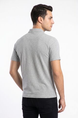 Erkek Polo Yaka Kısa Kollu Tişört Regular Kalıp T6015 BGL-ST05552 TAŞ - 2XL