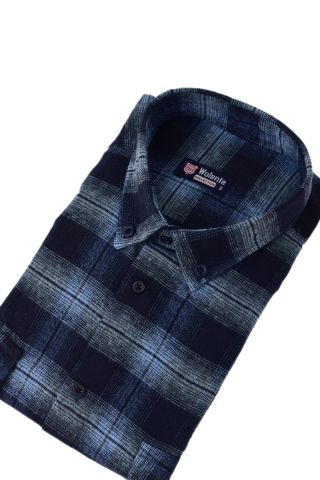 Erkek Pamuklu Kışlık Çift Cepli Kapaklı Gömlek BGL-ST03167