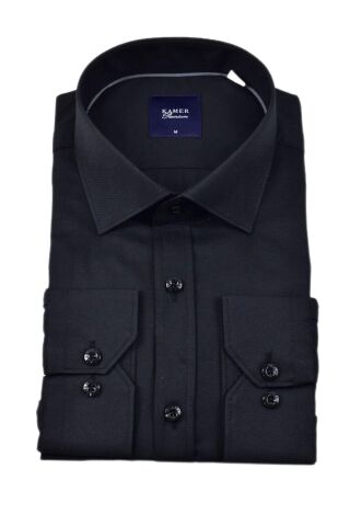 Erkek Klasik Armürlü  Uzun Kol Gömlek 33704 BGL-ST04394