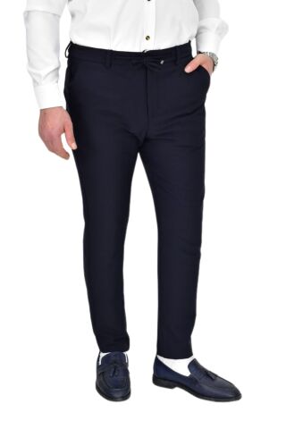 Erkek Beli Lastikli Jogger Pantolon Regular Fit BGL-ST04330 LACİVERT - 33/34