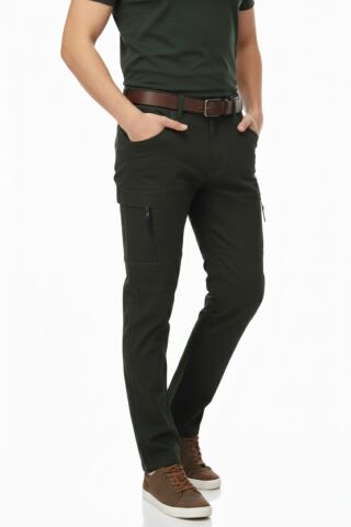 Erkek Kışlık Soft Jel Taktik İçi Polar Pantolon Regular BGL-ST05178 HAKİ - 2XL