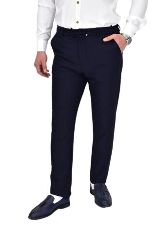 Erkek Beli Lastikli Jogger Pantolon Regular Fit BGL-ST04330 LACİVERT - 38