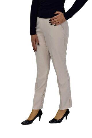 Kadın Kumaş Pantolon Kemer Lastikli BGL-ST04320 BEJ - 44