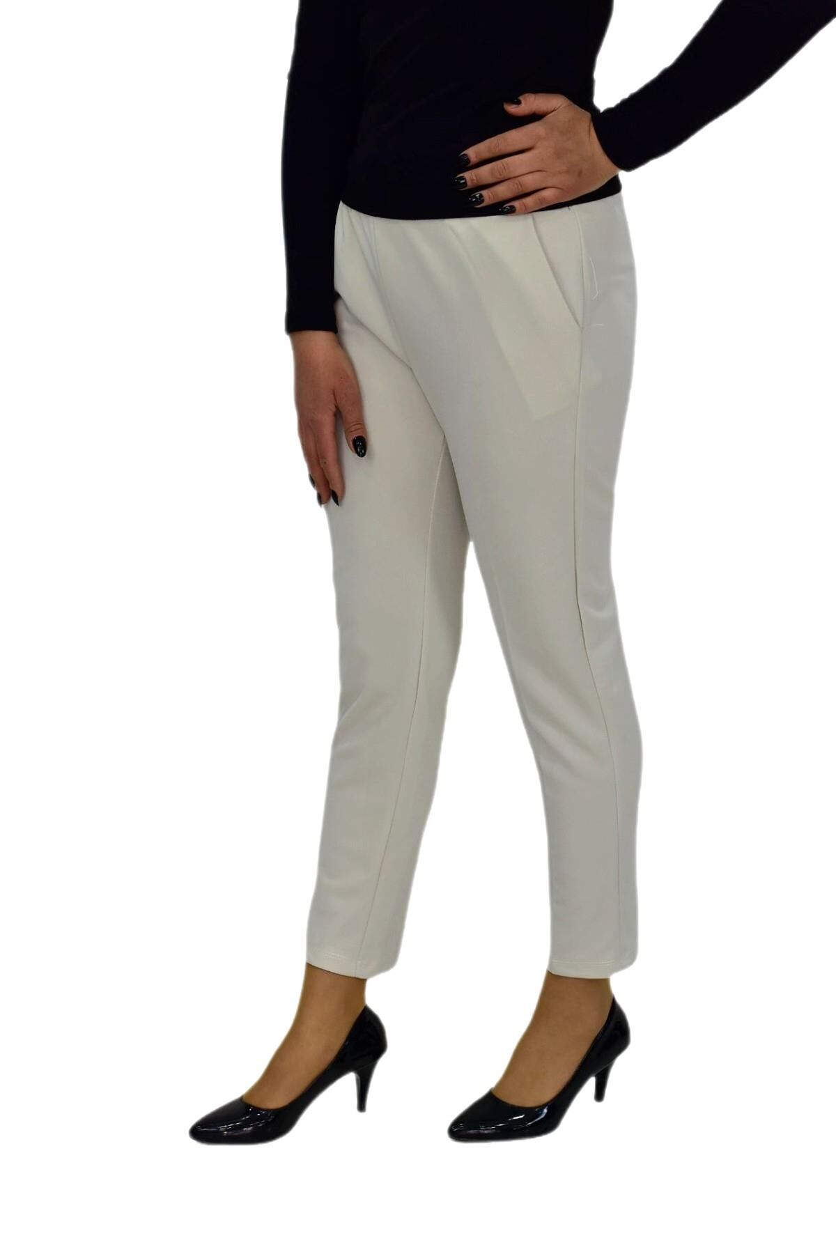 Kadın Cepli Havuç Paça Pantolon BGL-ST03865 TAŞ - 38