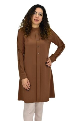 Kadın Köprü Dikişli Puntalı Tunik BGL-ST03600