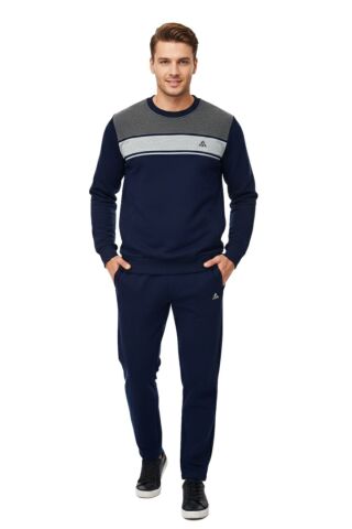 Erkek 3 İplik Sıfır Yaka Eşofman Takım 3295 BGL-ST04997