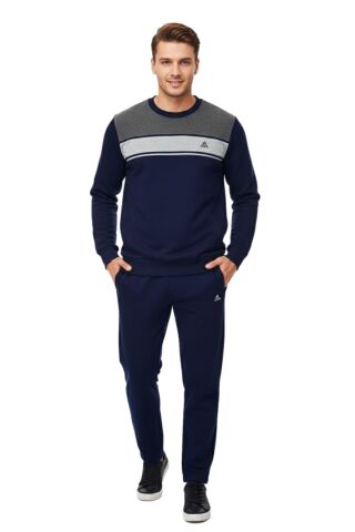 Erkek 3 İplik Sıfır Yaka Eşofman Takım 3295 BGL-ST04997