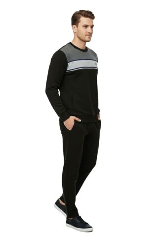 Erkek 3 İplik Sıfır Yaka Eşofman Takım 3295 BGL-ST04997