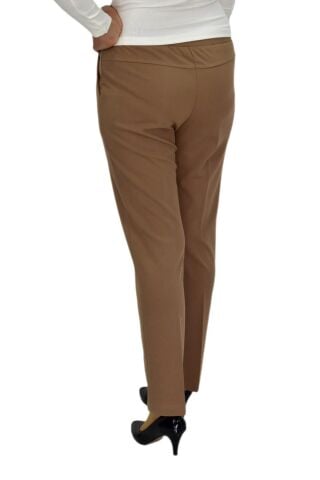 Kadın Kumaş Pantolon Kemer Lastikli BGL-ST04320 CAMEL - 46