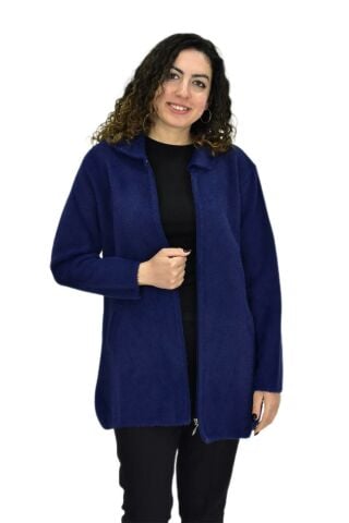 Kadın Tiriko Fermuarlı Cepli Hırka 2479 BGL-ST04075