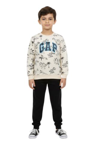 Erkek Çocuk Önü Baskılı Sweatshirt Ve Eşofman Alt Takım BGL-ST05251