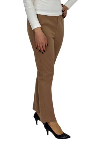 Kadın Kumaş Pantolon Kemer Lastikli BGL-ST04320 CAMEL - 52