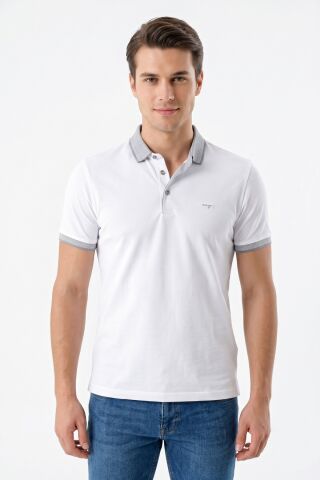 Erkek Polo Yaka Kısa Kollu Tişört Regular Kalıp T3000 BGL-ST05555 BEJ - 2XL