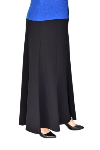 Kadın Kumaş Etek Lastikli Kemer Balık Model BGL-ST03327 SİYAH - 42
