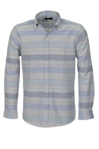 Erkek Silim Fit Pano Çizgili Gömlek BGL-ST03829