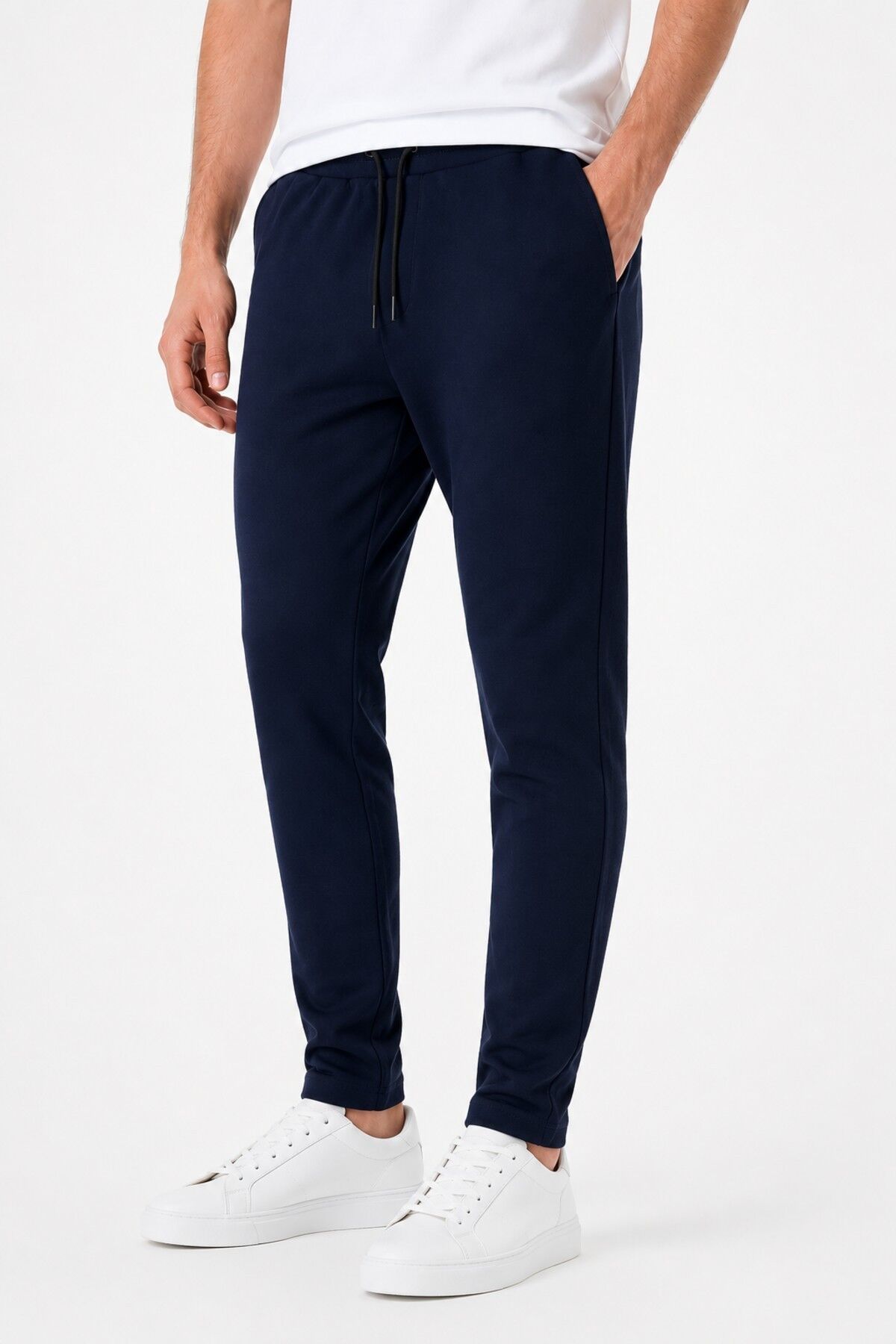 Erkek Jogger Pantolon Bel Tam Lastik AS-426 BGL-ST05618 LACİVERT - S