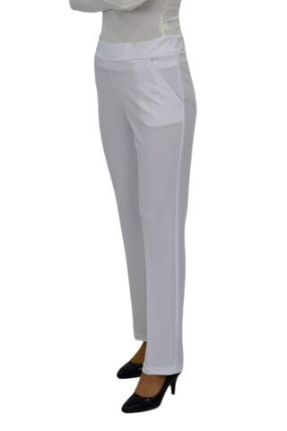 Kadın Kumaş Pantolon Kemer Lastikli BGL-ST04320 KREM - 44