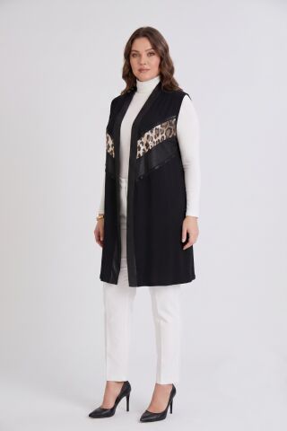 Kadın Düğmesiz Modelli Yelek 54158 BGL-ST05662
