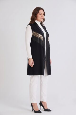 Kadın Düğmesiz Modelli Yelek 54158 BGL-ST05662