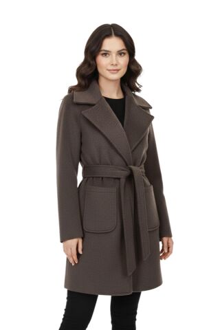 Kadın Kaşe Kaşe Kaban BGL-ST05042 A.KAHVE - M