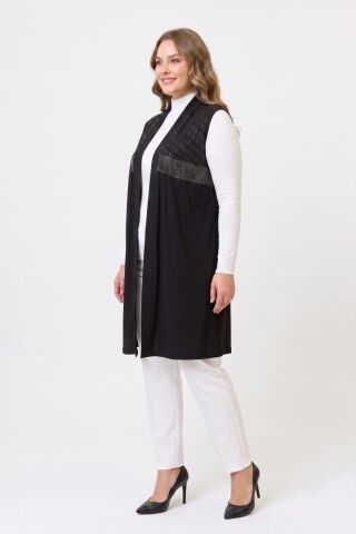 Kadın Düğmesiz Modelli Yelek 54297 BGL-ST05661
