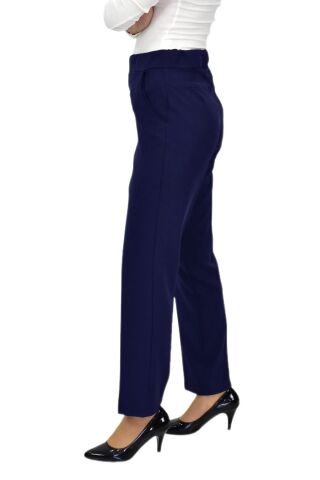 Kadın Kumaş Pantolon Kemer Lastikli BGL-ST04320 LACİVERT - 50