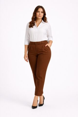 Kadın Kemerli Bilek Pantolon BGL-ST03690