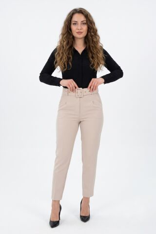 Kadın Kemerli Bilek Pantolon BGL-ST03690