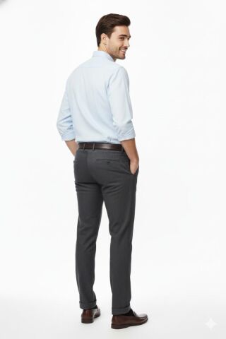 Erkek Kışlık Kanvas Pantolon BGL-ST03958 ANTRASİT - 44