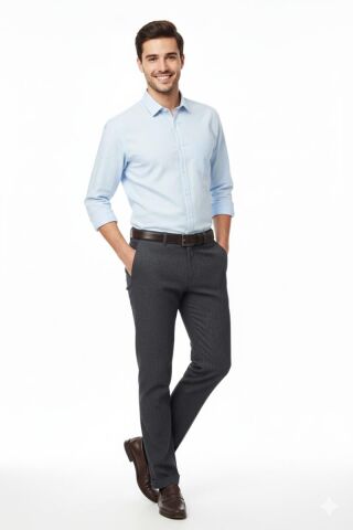 Erkek Kışlık Kanvas Pantolon BGL-ST03958 ANTRASİT - 50