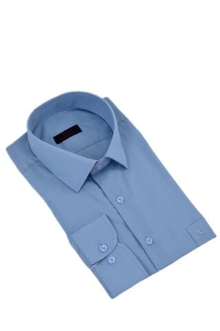 Erkek Klasik Tek Cepli Uzun Kol Gömlek BGL-ST04336 ELMA - 2XL