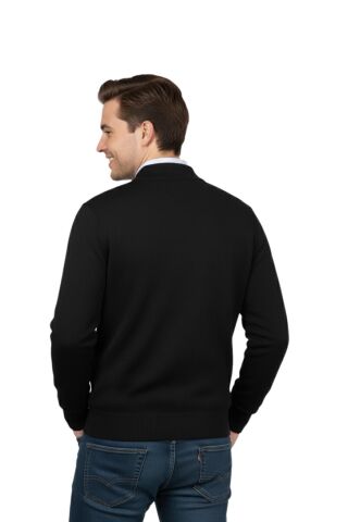 Erkek Hakim Yaka Astarlı Triko Mont Fermuarl 4200T BGL-ST05020 SİYAH - XL