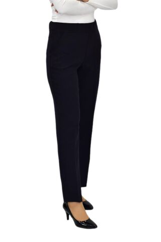 Kadın Kumaş Pantolon Kemer Lastikli BGL-ST04320 SİYAH - 60