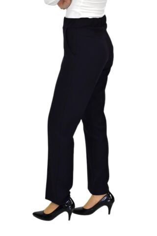 Kadın Kumaş Pantolon Kemer Lastikli BGL-ST04320 SİYAH - 60