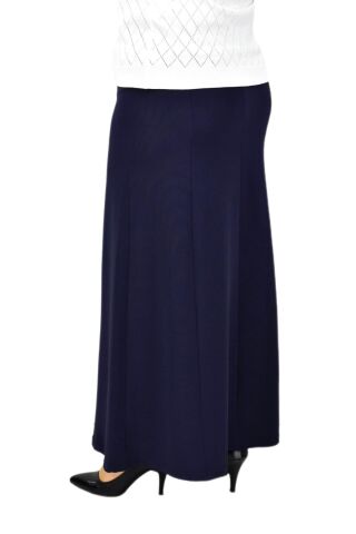 Kadın Kumaş Lastikli Kemer Balık Model Etek BGL-ST04204 LACİVERT - 42