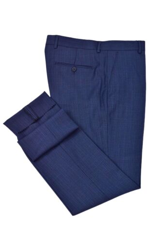 Erkek Klasik Pilesiz  Kumaş Pantolon BGL-ST04740 İNDİGO - 54