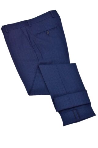 Erkek Klasik Pilesiz  Kumaş Pantolon BGL-ST04740 İNDİGO - 54