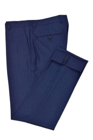 Erkek Klasik Pilesiz  Kumaş Pantolon BGL-ST04740 İNDİGO - 54