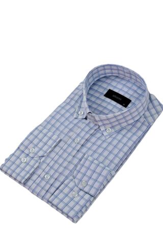 Erkek Klasik Tek Cepli Uzun Kol Gömlek BGL-ST04340