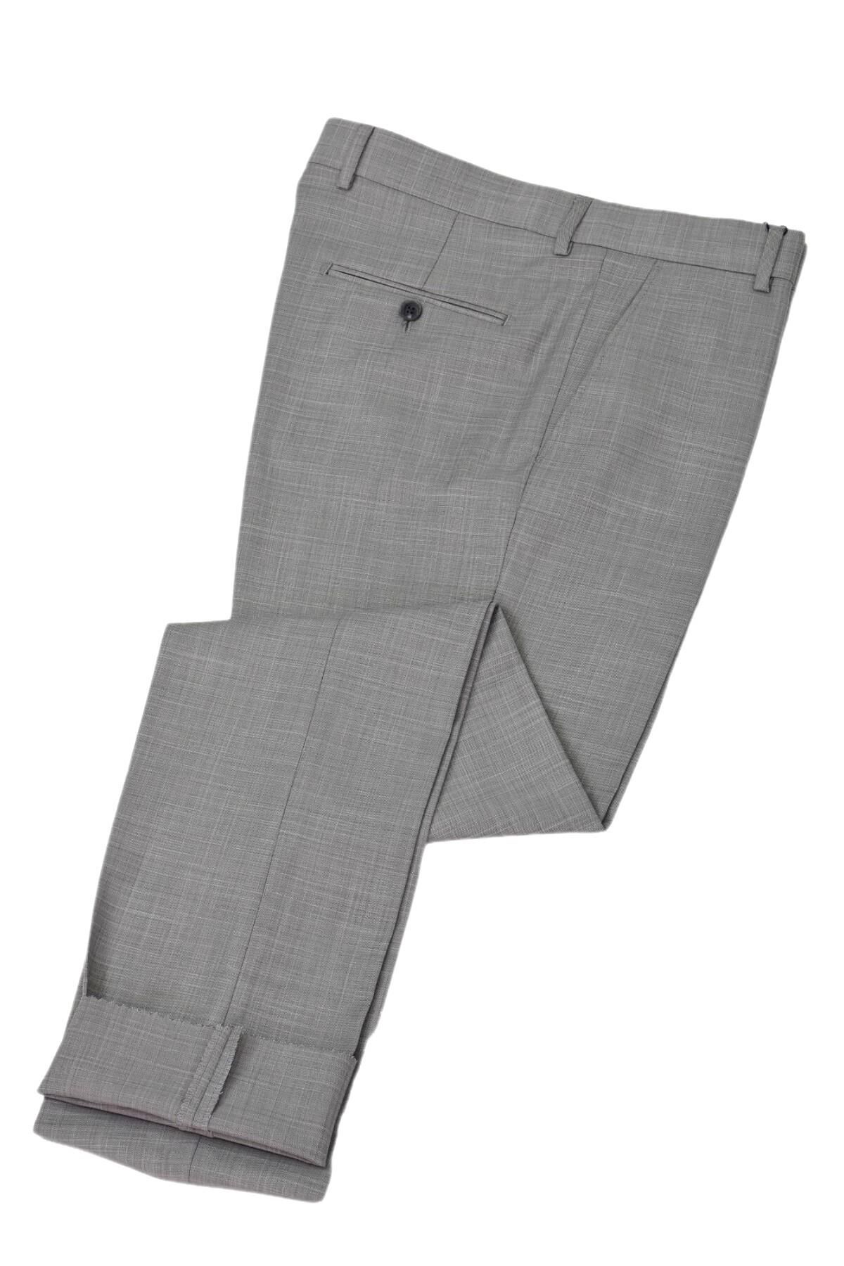 Erkek Klasik Pilesiz  Kumaş Pantolon BGL-ST04740 TAŞ - 48