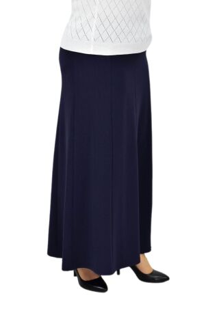 Kadın Kumaş Lastikli Kemer Balık Model Etek BGL-ST04204 LACİVERT - 52