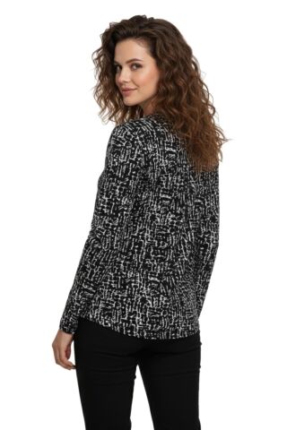 Kadın Yumoş Düğmeli Modelli Bluz BGL-ST05134 SİYAH - 42